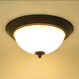 美式圆形吸顶灯阳台灯卧室过道走廊玄关灯具
