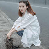风衣女中长款韩版学生2016秋季宽松工装外套
