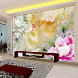 中式电视背景墙壁画客厅沙发影视墙壁纸3d