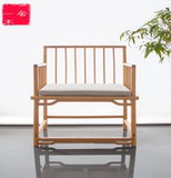 新中式老榆木禅意茶椅梳背椅实木圈椅海棠椅