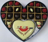 爱心形礼盒装可定制刻字巧克力生日礼物
