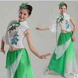 古典舞茉莉花舞蹈服扇子舞伞舞现代舞民族舞