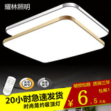 led苹果吸顶灯卧室客厅灯长方形灯饰灯具