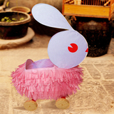 元宵节日儿童小兔灯笼玩具DIY手工材料包邮