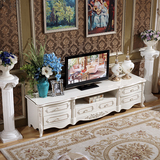 欧式电视柜 美式古典矮柜亮光烤漆法式