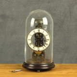 座钟 创意高档玻璃罩机械钟 怀旧桌面台钟