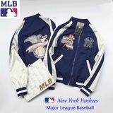 MLB棒球服男女款棒球夹克薄款NY情侣短外套