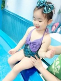 美人鱼泳衣女童韩国儿童女孩连体婴儿泳装