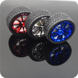 智能小车车轮 模型玩具机器人车轮1:10车轮