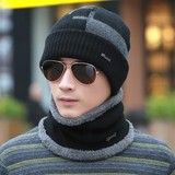 男士套头帽冬季青年户外韩版时尚护耳潮针织