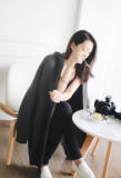 韩版针织开衫秋冬女装宽松加厚长款毛衣外套
