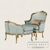 欧式时尚奢华别墅单人沙发椅 创意高档布艺