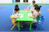 幼儿园桌椅长方形桌子宝宝吃饭桌可升降课桌