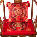 中式古典沙发坐垫抱枕红木椅垫加厚海绵...