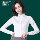 职业衬衫女长袖白色韩范2016春新款白衬衣