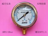 ACUTEK耐震压力表YN60 16bar 1.6mpa  Z1/4
