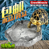 食盘饮水辐射水盆餐盆陆龟角蛙爬虫箱黄缘龟