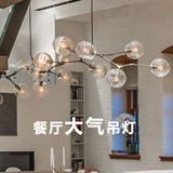 玻璃泡泡球创意餐厅吊灯后现代简约艺术灯饰