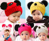 熊猫宝宝韩版新款男童冬季女童儿童帽童帽