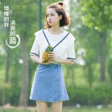 2016夏季新款韩版牛仔裙半身裙包臀牛仔短裙