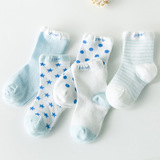 童袜婴儿纯棉夏网眼宝宝袜童袜0-1-2-3岁