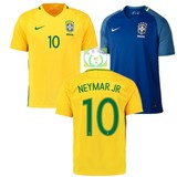 正品巴西足球服16-17国家队10号内尔马球衣
