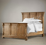 美式实木床复古双人床1.5米公主床欧式橡木