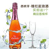 瓶进口红酒半干葡萄酒女士桃红水果起泡酒