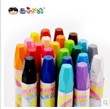 西瓜太郎易洗彩笔油画棒 24色彩色蜡笔