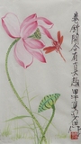 安田国画荷花真趣水墨画花鸟画字画书画