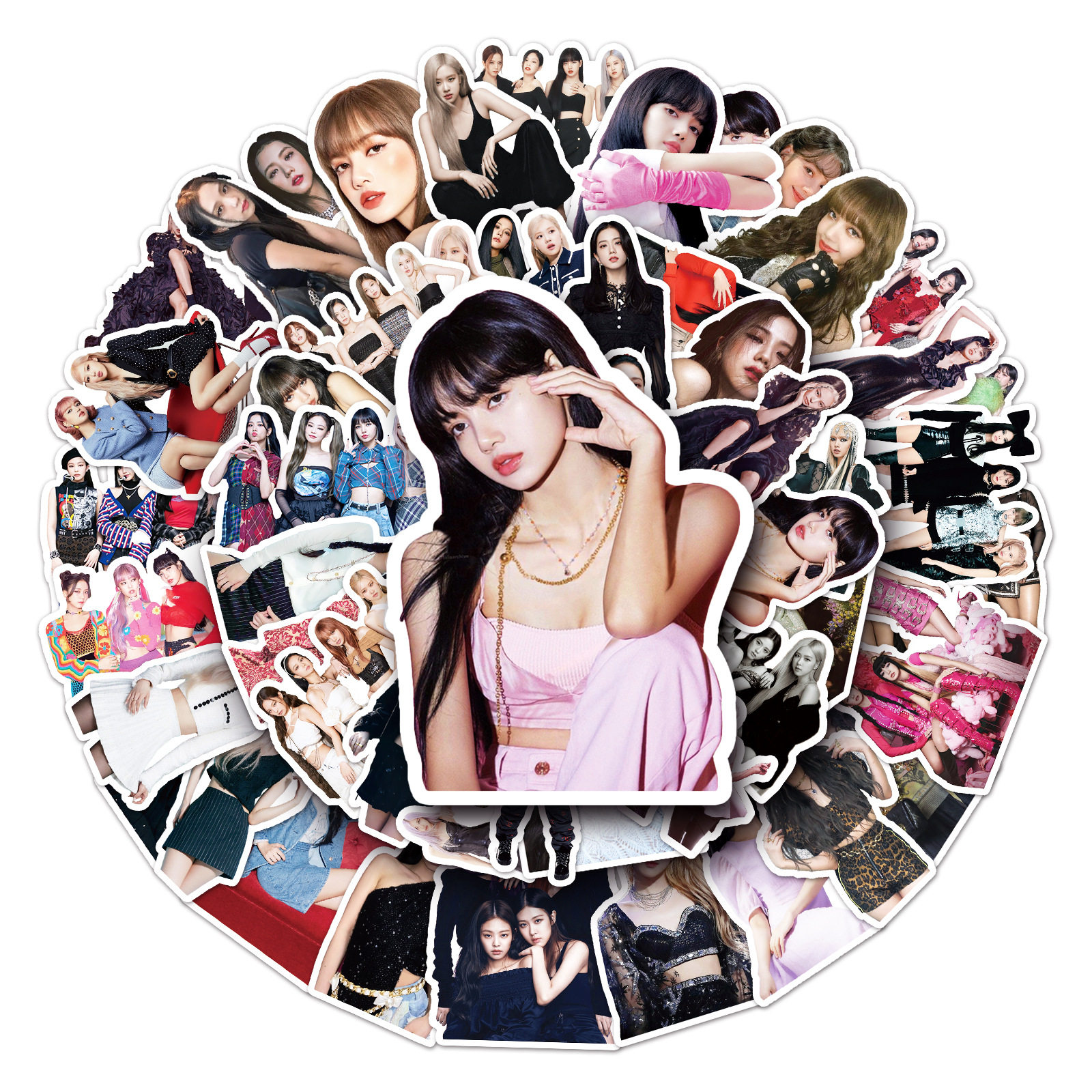 贴纸50张blackpink涂鸦韩国女团明星diy滑板行李箱贴纸