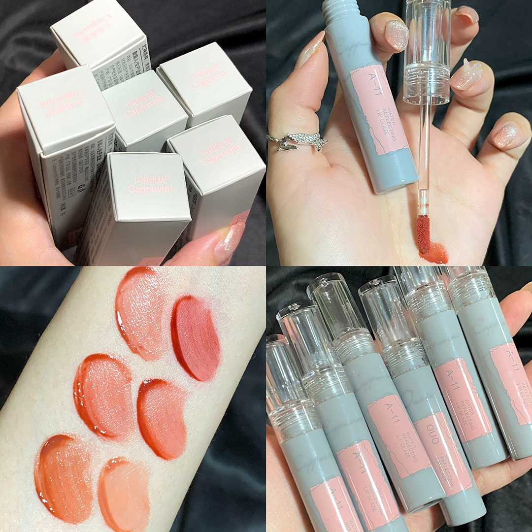 水光唇釉纯欲感灰管唇镜面唇彩平价学生生女唇彩