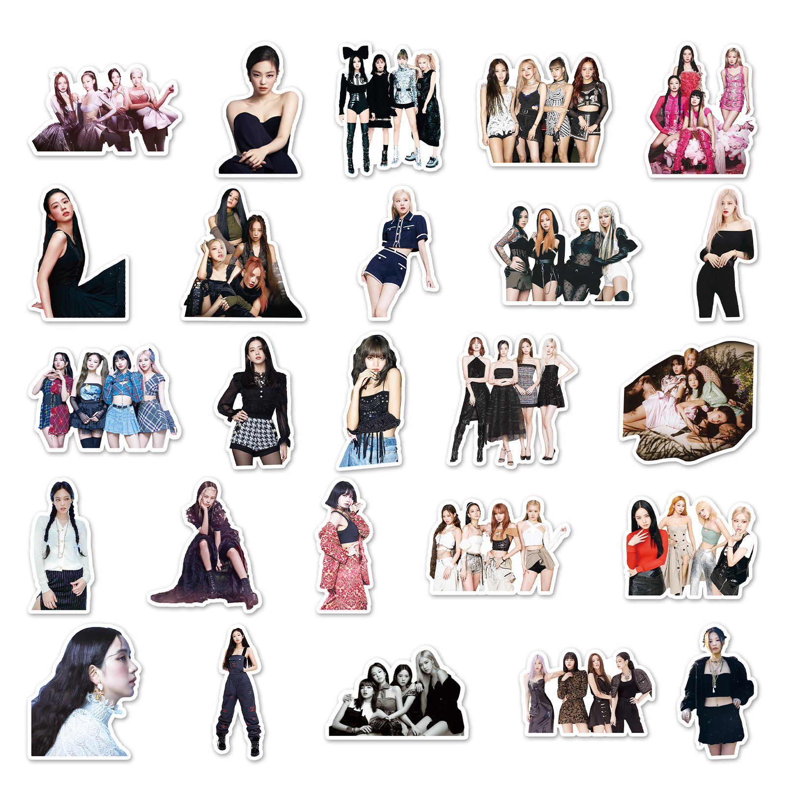 贴纸50张blackpink涂鸦韩国女团明星diy滑板行李箱贴纸