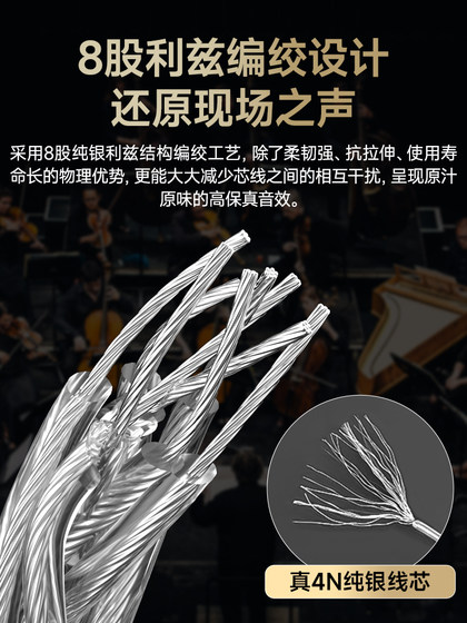 Kaiboer Sterling Silver Type-C ~ 3.5mm 남성 DAC 디코딩 케이블 연결 스피커 플레이어 자동차 Hifi 오디오 연결 케이블 케이블 열병 보조 케이블 Android 휴대 전화 태블릿에 적합합니다. Kaiboer Sterling Silver Type-C ~ 3.5mm 남성 DAC 디코딩 케이블 연결 스피커 플레이어 자동차 Hifi 오디오 연결 케이블 케이블 열병 보조 케이블 Android 휴대 전화 태블릿에 적합합니다.