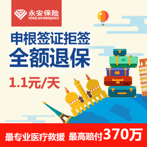 永安保险申根签证保险 境外旅游欧洲人身美亚