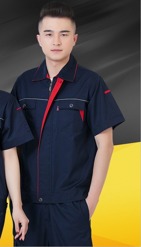 工作服装工套装男上衣秋冬季长袖劳保汽修清洁维修工厂车间汽车