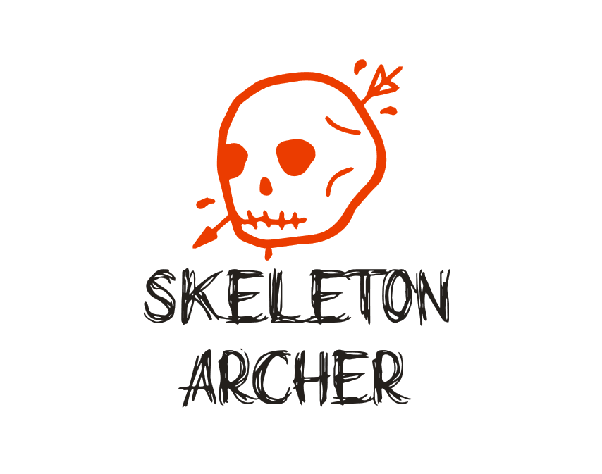 短袖archer美潮牌鬼脸字母印花涂鸦短袖宽松男女情侣同款潮 skeleton