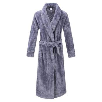 ລະດູຫນາວຜູ້ຊາຍຫນາແລະ nightgown ຍາວຜູ້ຊາຍດູໃບໄມ້ລົ່ນແລະລະດູຫນາວໃຫມ່ flannel ລະດູຫນາວ double-sided velvet bathrobe ລະດູຫນາວຂອງແມ່ຍິງ