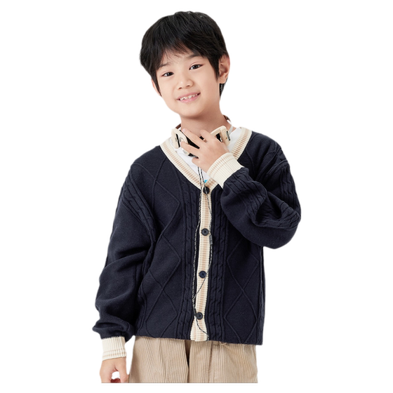 Balabala boys sweater big children's college style knitted sweater children's loose cardigan 2025 spring and autumn new children's clothing
Balabala boys sweater big children's college style knitted sweater children's loose cardigan 2025 spring and autumn new children's clothing