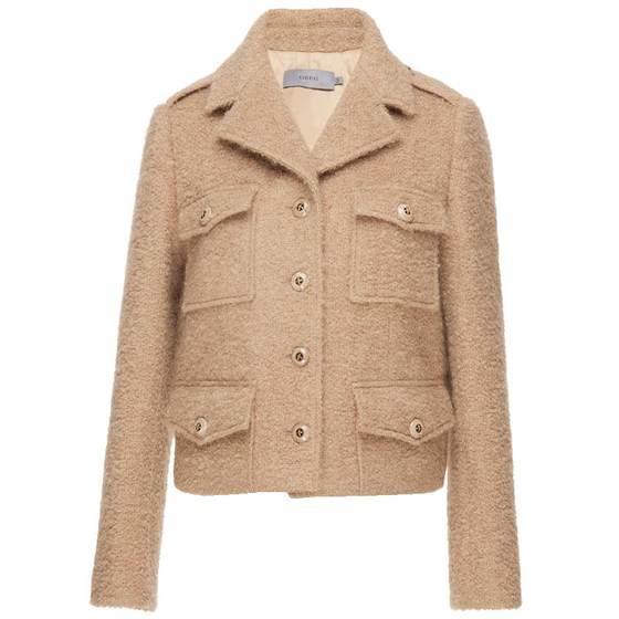 OBEG short box-type work jacket winter wool texture top 10424018
OBEG short box-type work jacket winter wool texture top 10424018
