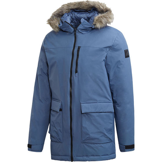 Adidas/Authentic Men's Mid length Hooded Warmth Woven Sports Cotton Coat DZ1430 Adidas/Authentic Men's Mid length Hooded Warmth Woven Sports Cotton Coat DZ1430