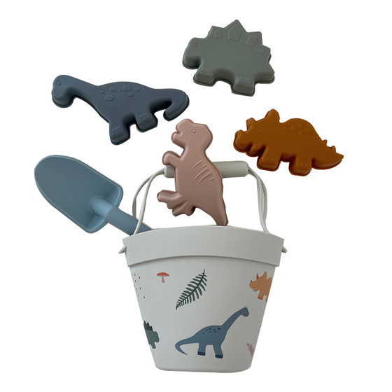 Denmark ins silicone beach toys children's baby digging sand shovel tool bucket beach sand dinosaur set
Denmark ins silicone beach toys children's baby digging sand shovel tool bucket beach sand dinosaur set
