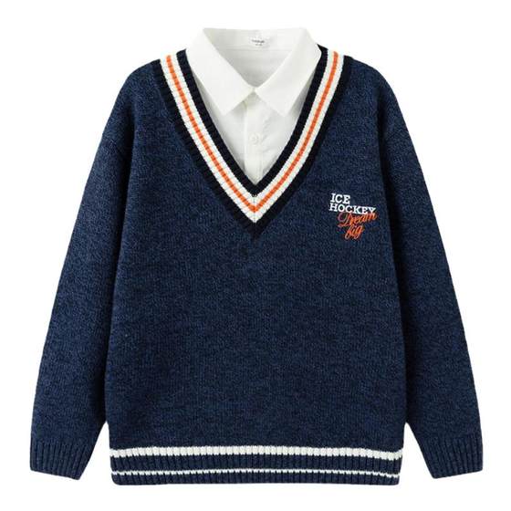 Balabala boys sweater medium-sized children's sweater autumn and winter 2024 new cardigan trend
Balabala boys sweater medium-sized children's sweater autumn and winter 2024 new cardigan trend
