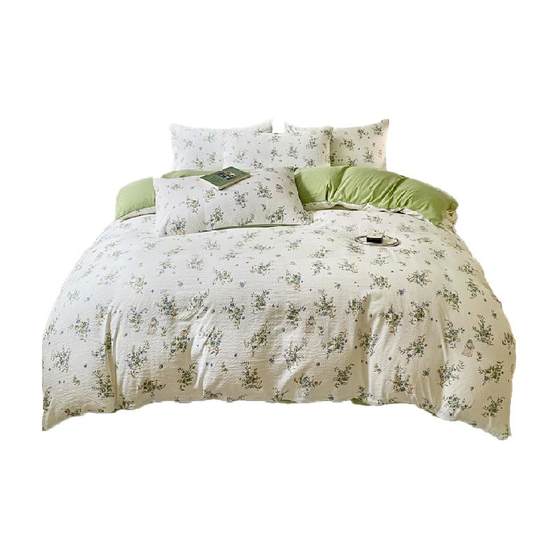 Crown Class A bubble yarn washing cotton four-piece set spring, autumn and winter universal soft skin-friendly bed sheets and quilt cover bedding products
Crown Class A bubble yarn washing cotton four-piece set spring, autumn and winter universal soft skin-friendly bed sheets and quilt cover bedding products
