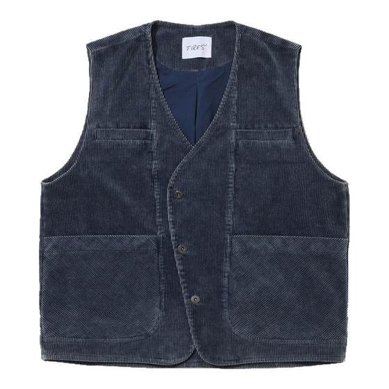 TIRES 24AW Japanese retro washing corduroy vest tangent Ai-dyed loose vest autumn and winter men and women
TIRES 24AW Japanese retro washing corduroy vest tangent Ai-dyed loose vest autumn and winter men and women