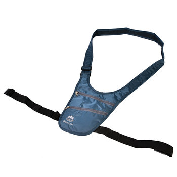 ກະເປົ໋າແອວທີ່ເຫມາະກັບການເດີນທາງສໍາລັບຜູ້ຊາຍແລະແມ່ຍິງ underarm ຕ້ານການລັກຫນັງສືຜ່ານແດນ ID ເງິນທີ່ເບິ່ງເຫັນການແລ່ນກິລາ ultra-thin shoulder crossbody bag