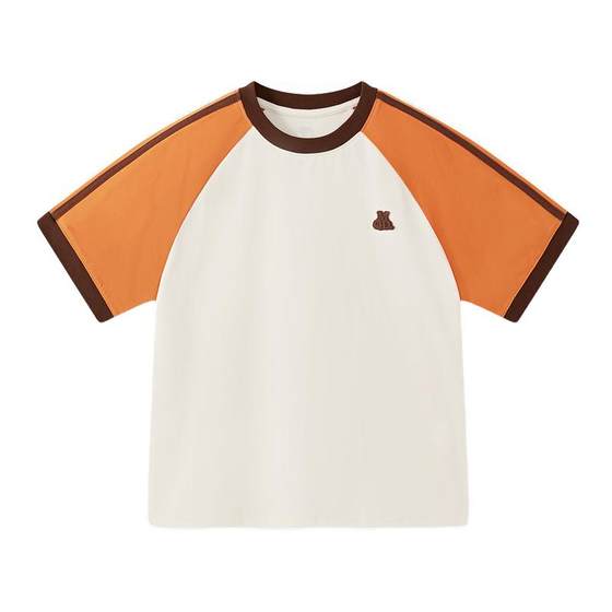 New summer products for boys and girls in college style color-blocking raglan sleeves short-sleeved skin-friendly and comfortable T-shirt
New summer products for boys and girls in college style color-blocking raglan sleeves short-sleeved skin-friendly and comfortable T-shirt