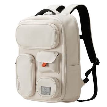 Mixi Computer Backpack Women's Backpack 2024 New Outdoor Travel Bag Boys ຄວາມອາດສາມາດຂະຫນາດໃຫຍ່ ຖົງນັກຮຽນນັກສຶກສາວິທະຍາໄລຍິງ