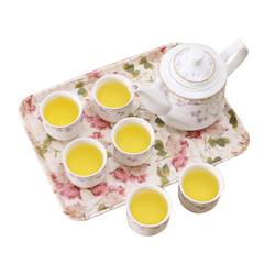 Ceramic tea set set for home living room wedding modern simple heat-resistant teapot water cup drink set complete set with tea tray