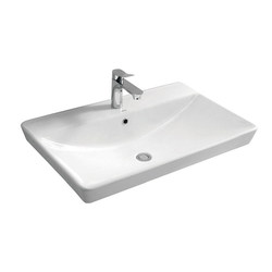 arrow Arrow bathroom semi-embedded square countertop basin ceramic countertop basin bathroom basin wash basin
